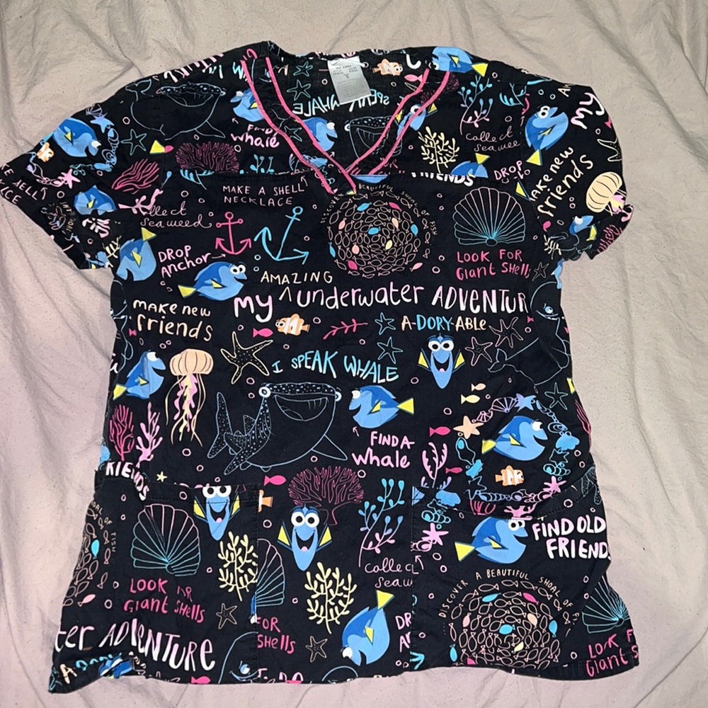 Disney finding Nemo scrub top